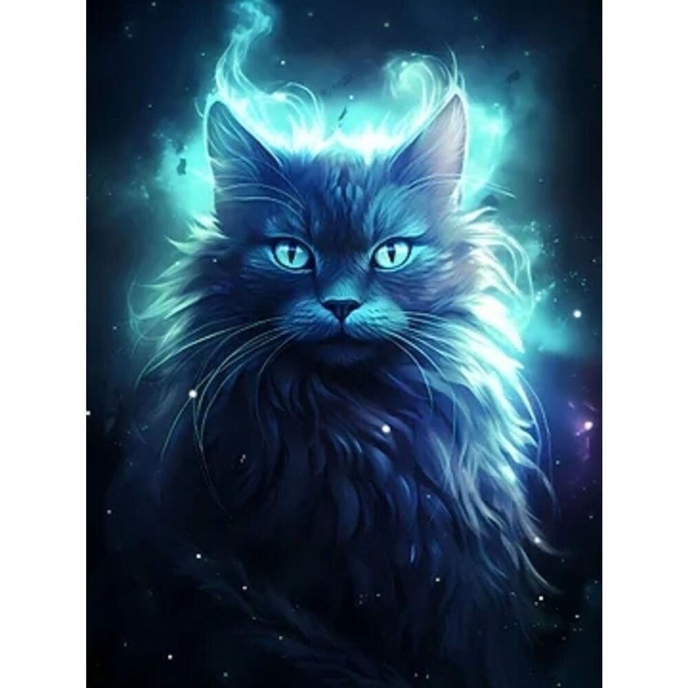 Custom Fridge Magnet Mystical Cat Home Kitchen Decor